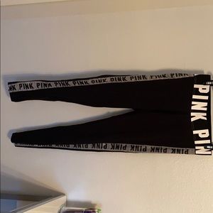 Pink cotton yoga pants